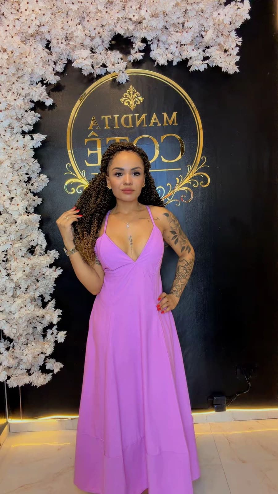 vestido longo, Mandita Cotê. Moda Feminina na Mandita Cotê