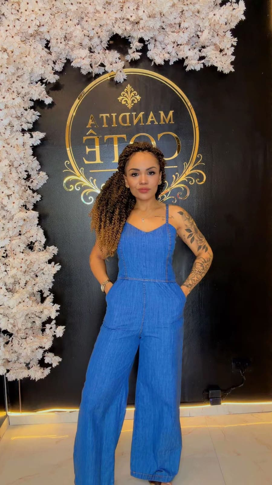 macacão pantalona, Mandita Cotê. Moda Feminina na Mandita Cotê