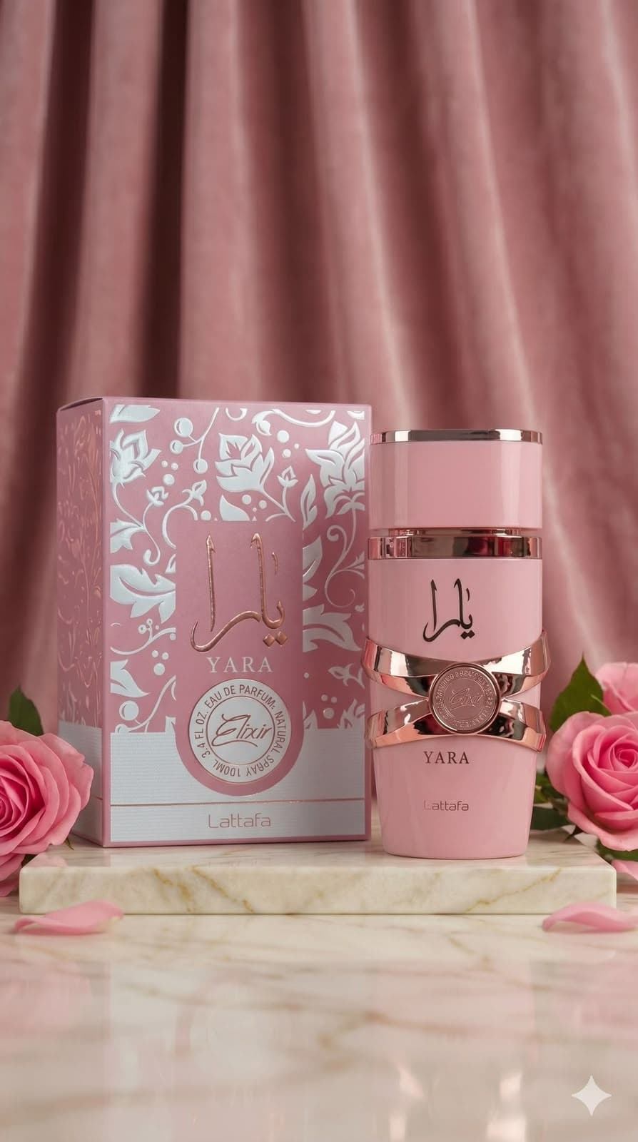 yara elixir, Lattafa. Perfumaria Árabe na Mandita Cotê