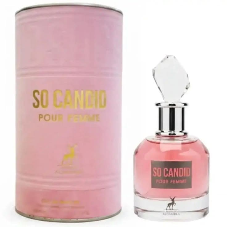 so candid pour femme, Maison Alhambra. Perfumaria Árabe na Mandita Cotê