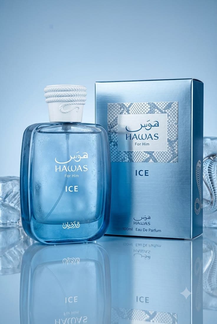 HAWAS ICE, rasasi. Perfumaria Árabe na Mandita Cotê